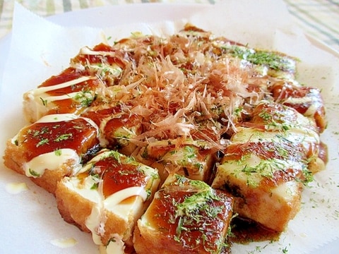 超簡単！まるでお好み焼きな厚揚げステーキ♪